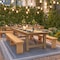 Flash Furniture Rectangle 40 in W, 108 in L, 30 in H, Pine Wood, Pinus Glabra, Steel, Light Natural XA-F-108X40-LN-GG - alternate 8